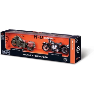 image:imageMaisto 118 Scale Harley Davidson Duos  40s Series 42 Flat Head and 48 Panhead Diecast Motorcycles40s Series