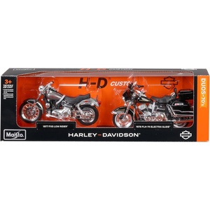 image:imageMaisto 118 Scale Harley Davidson Duos  40s Series 42 Flat Head and 48 Panhead Diecast Motorcycles70s Series