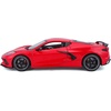 image:image2020 Chevrolet Corvette Stingray C8 Dark Gray Metallic with Racing Stripes 118 Diecast Model Car by Maisto