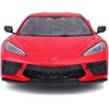 image:image2020 Chevrolet Corvette Stingray C8 Dark Gray Metallic with Racing Stripes 118 Diecast Model Car by Maisto