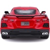 image:image2020 Chevrolet Corvette Stingray C8 Dark Gray Metallic with Racing Stripes 118 Diecast Model Car by Maisto