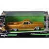 image:image1965 Chevrolet El Camino Lowrider Gold Metallic with Graphics Lowriders Series 125 Diecast Model Car by Maisto