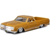 image:image1965 Chevrolet El Camino Lowrider Gold Metallic with Graphics Lowriders Series 125 Diecast Model Car by Maisto