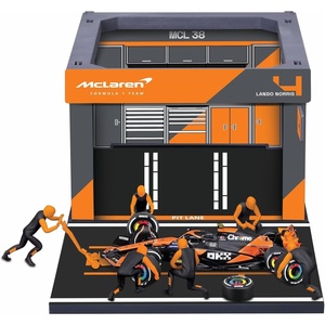 image:imageBburago 143 Scale 2024 Formula Race McLaren MCL38 Pit Pass Paddock Set Norris 4