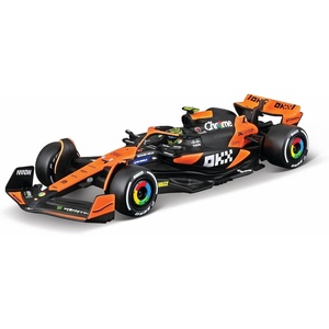image:imageBburago 143 Scale 2024 Race McLaren MCL38 DieCast Formula Vehicle with Helmet Norris 4