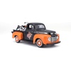 image:image1948 Ford F1 Pickup Truck with 1958 Harley Davidson FLH Duo Glide Motorcycle Orange and Black 124 Diecast Models by Maisto