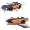image:image1970 Chevrolet Corvette Harley Davidson BlackOrange 124 Diecast Model Car by Maisto