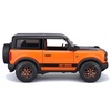 image:image2021 Ford Bronco Badlands Orange and Black Harley Davidson HD Custom Series 124 Diecast Model Car by Maisto