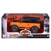 image:image2021 Ford Bronco Badlands Orange and Black Harley Davidson HD Custom Series 124 Diecast Model Car by Maisto