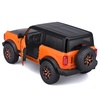 image:image2021 Ford Bronco Badlands Orange and Black Harley Davidson HD Custom Series 124 Diecast Model Car by Maisto
