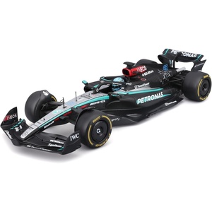 image:imageBburago 124 Race Formula Mercedes W15 Diecast Vehicle with Helmet 2024 Russell 63