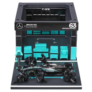 image:imageBburago 143 Scale Race Formula Mercedes W16 Pit Pass Paddock Set 2025 Russell 63