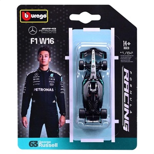 image:imageBburago 164 Scale Race Formula Mercedes W16 2025 Diecast Vehicle Russell 63