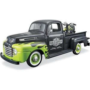 image:imageMaisto 124 Scale 1948 Ford F1 Pickup and Harley Davidson 1948 FL Panhead Diecast Vehicles Styles May Vary