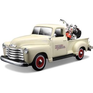 image:imageMaisto HarleyDavidson 2001 FLSTS Heritage Springer amp 1950 Chevy 3100 Diecast Vehicle 124 Scale